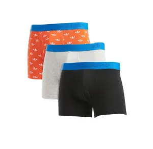 3 x Adidas Mens Multi Coloured Trunks Cotton Flex Comfort Everyday Underwear