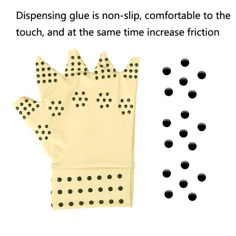 1 Pair Dispensing Protective Gloves Fitness Riding Non-Slip Health Elastic Half-Finger Gloves, Size: Free Size(Skin Color)