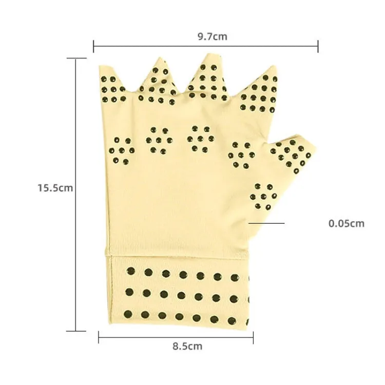 1 Pair Dispensing Protective Gloves Fitness Riding Non-Slip Health Elastic Half-Finger Gloves, Size: Free Size(Skin Color)