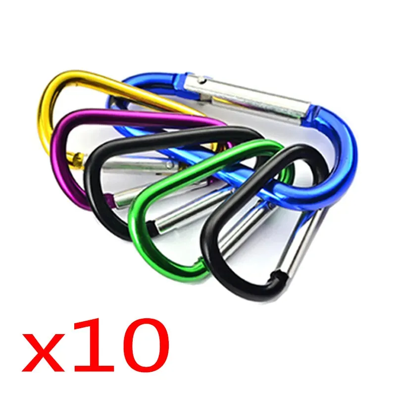 10 Pcs Mini Carabiner for Keys & Outdoor Tools