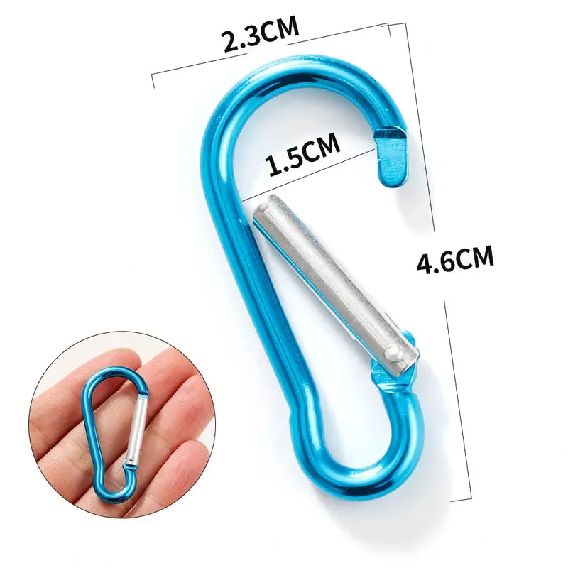 10 Pcs Mini Carabiner for Keys & Outdoor Tools