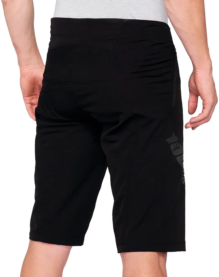 100% Airmatic Shorts - Black, Size 28