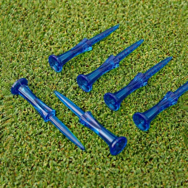 20pcs /Box PGM QT024 Golf Ball Tee Competition Ball Studs 8 Point Crown Tip Durable Anti-Hitting(Blue)