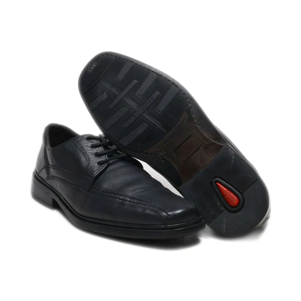 8Th Avenue Formal Lace Ups Leather Black Colour For Men