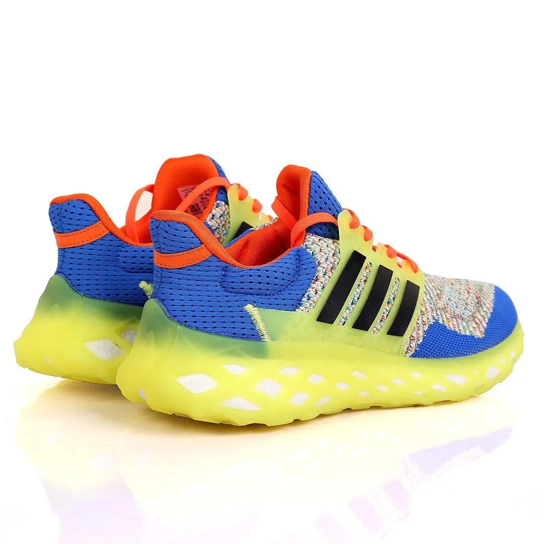 AD Boost Multi-Coloured  Drift Men's Running Sneakers With Lemon Sole