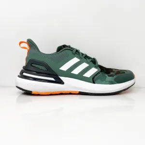 Adidas Boys Rapidasport Bounce Low FZ6347 Green Running Shoes Sneakers Size 6