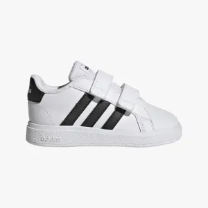 adidas Kids Grand Court Lifestyle Hook And Loop Shoes White