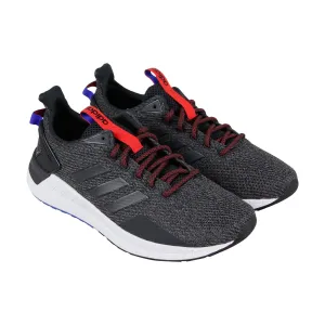 Adidas Questar Ride B44809 Mens Gray Canvas Lace Up Athletic Running Shoes