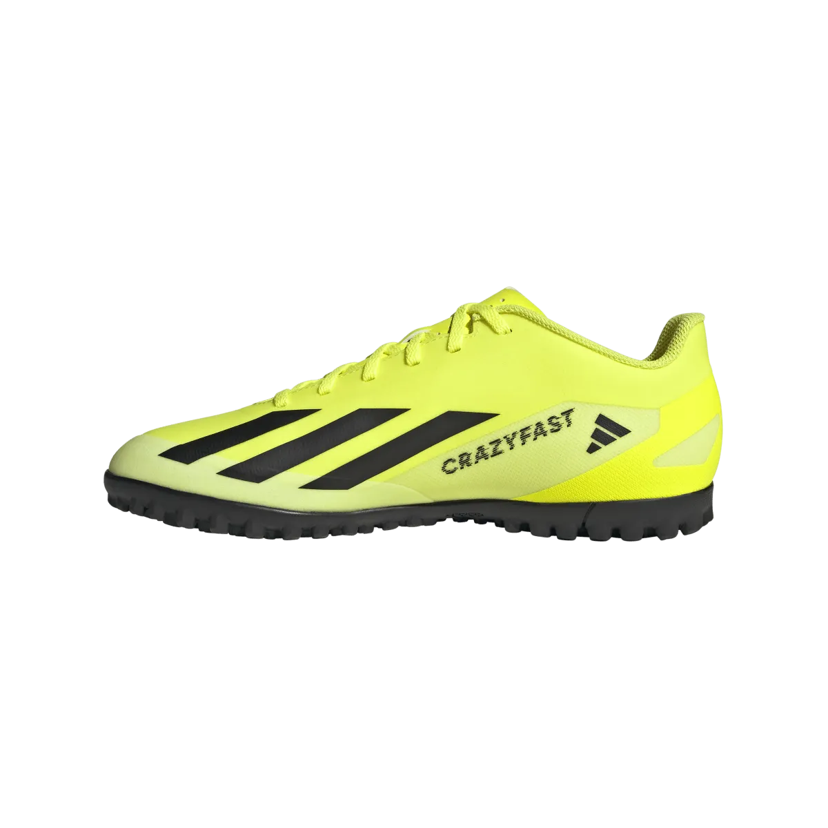 adidas X Crazyfast Club Adult Turf Soccer Shoes IF0723 Neon Green /White/Black