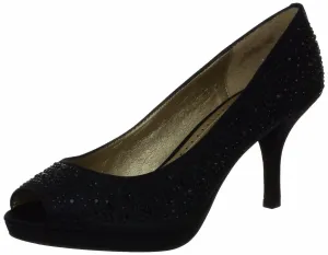 Adrienne Vittadini Pippi Platform Black Pump  (Women)