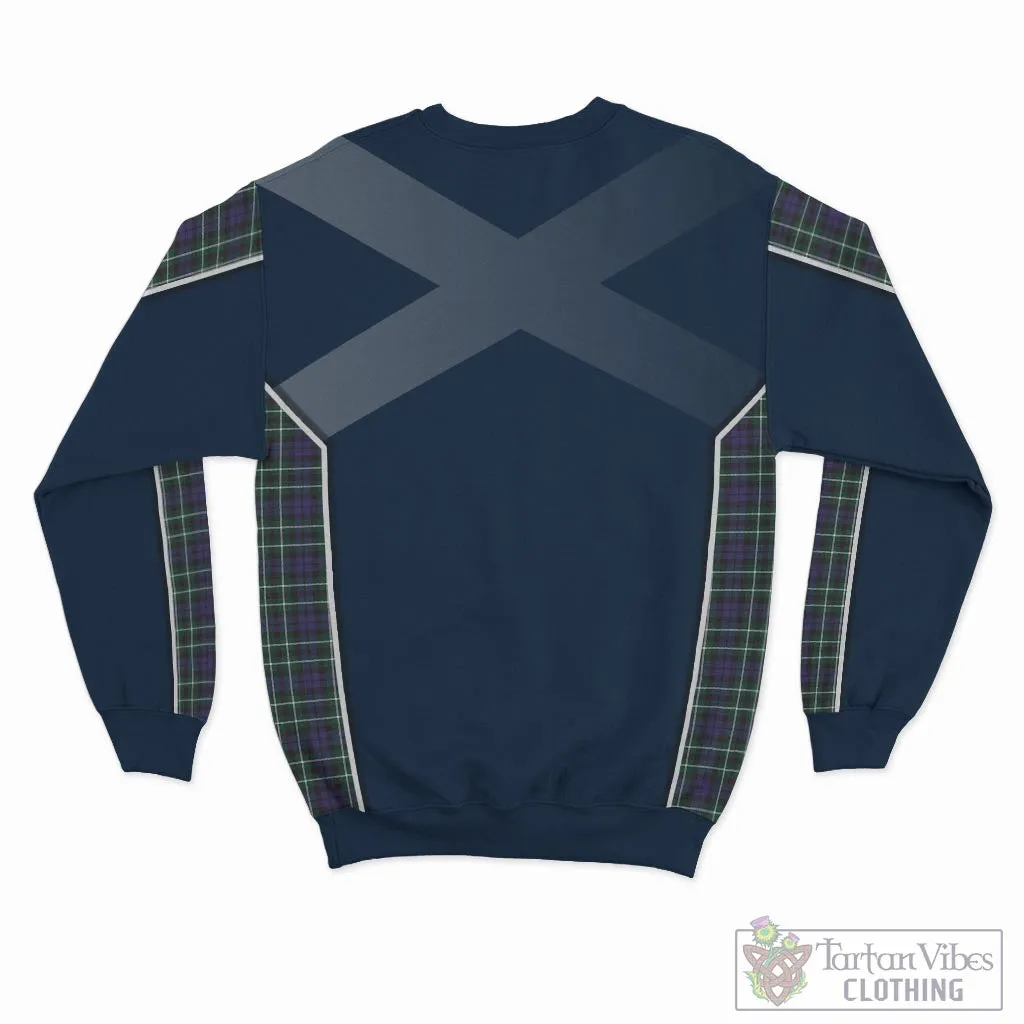 Allardice Tartan Sweatshirt with Family Crest and Scottish Thistle Vibes Sport Style