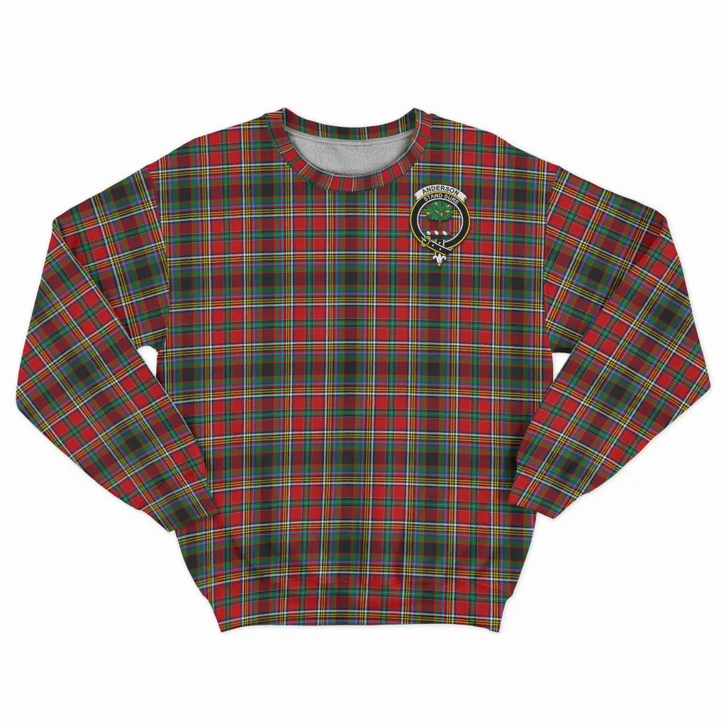 Anderson of Arbrake Tartan Sweatshirt with Family Crest