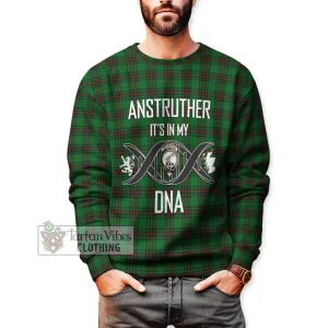 Anstruther Tartan Sweatshirt with Family Crest DNA In Me Style