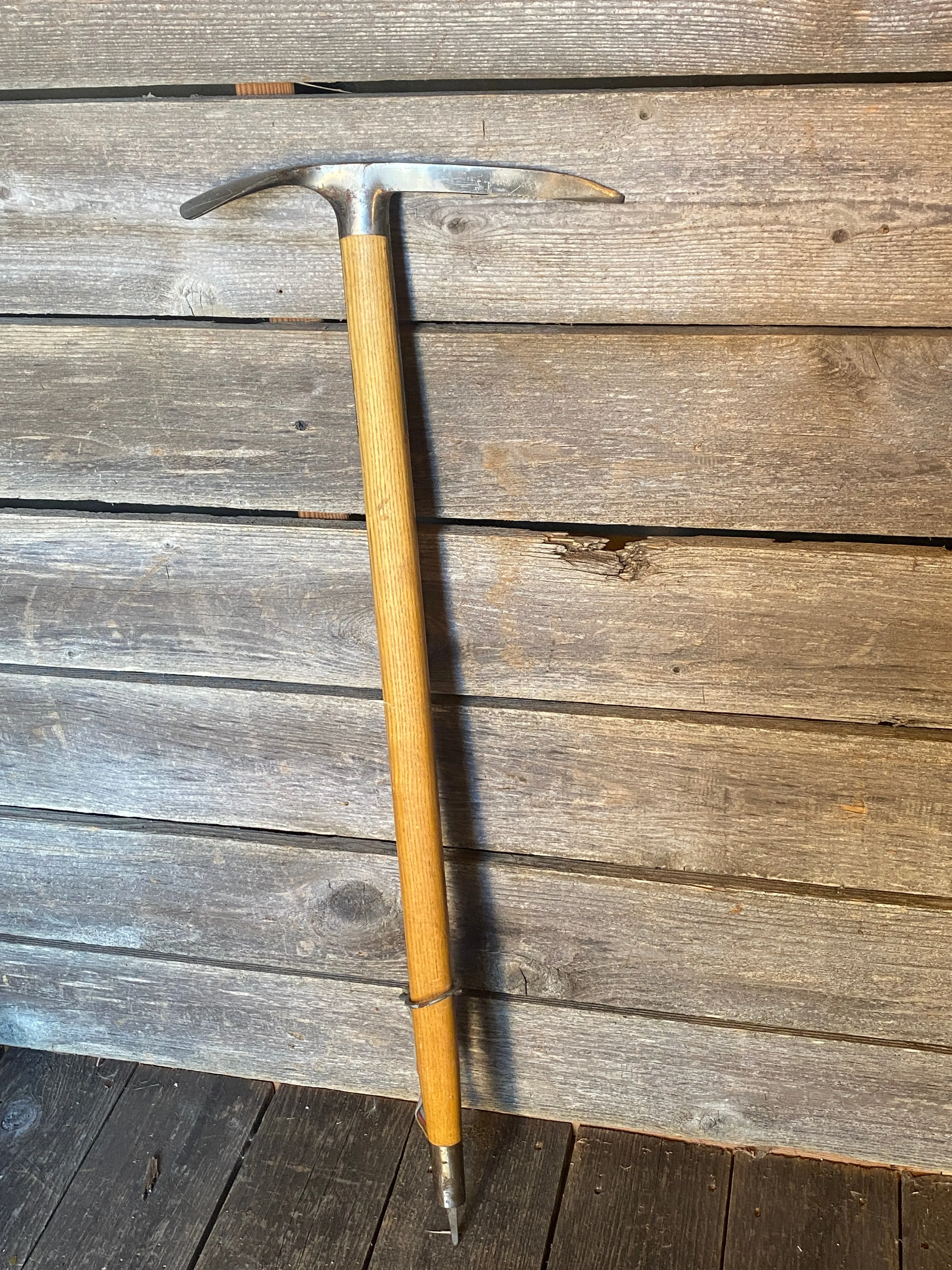 Antique Austrian Stubai Wooden Ice Axe