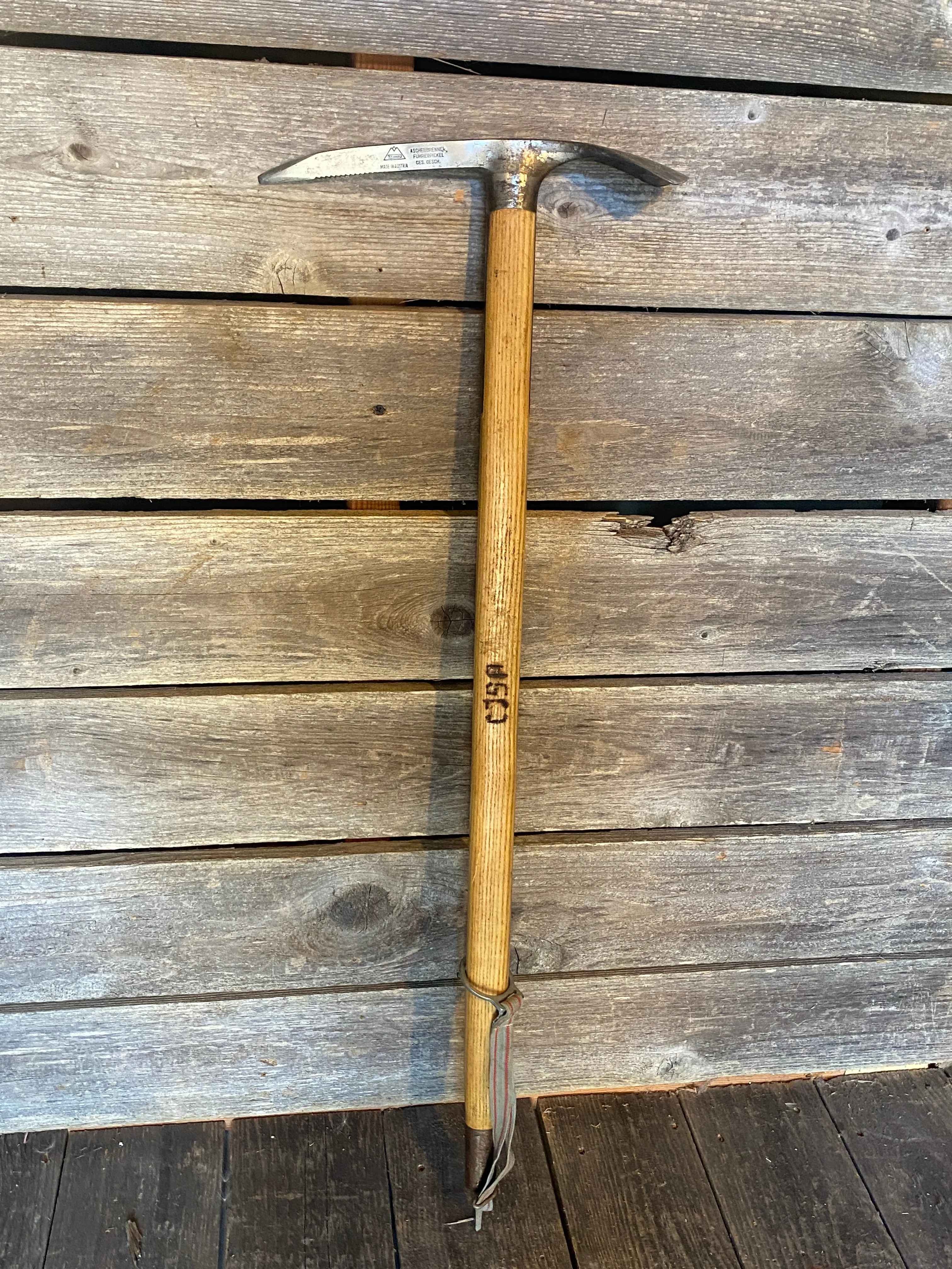 Antique Austrian Stubai Wooden Ice Axe