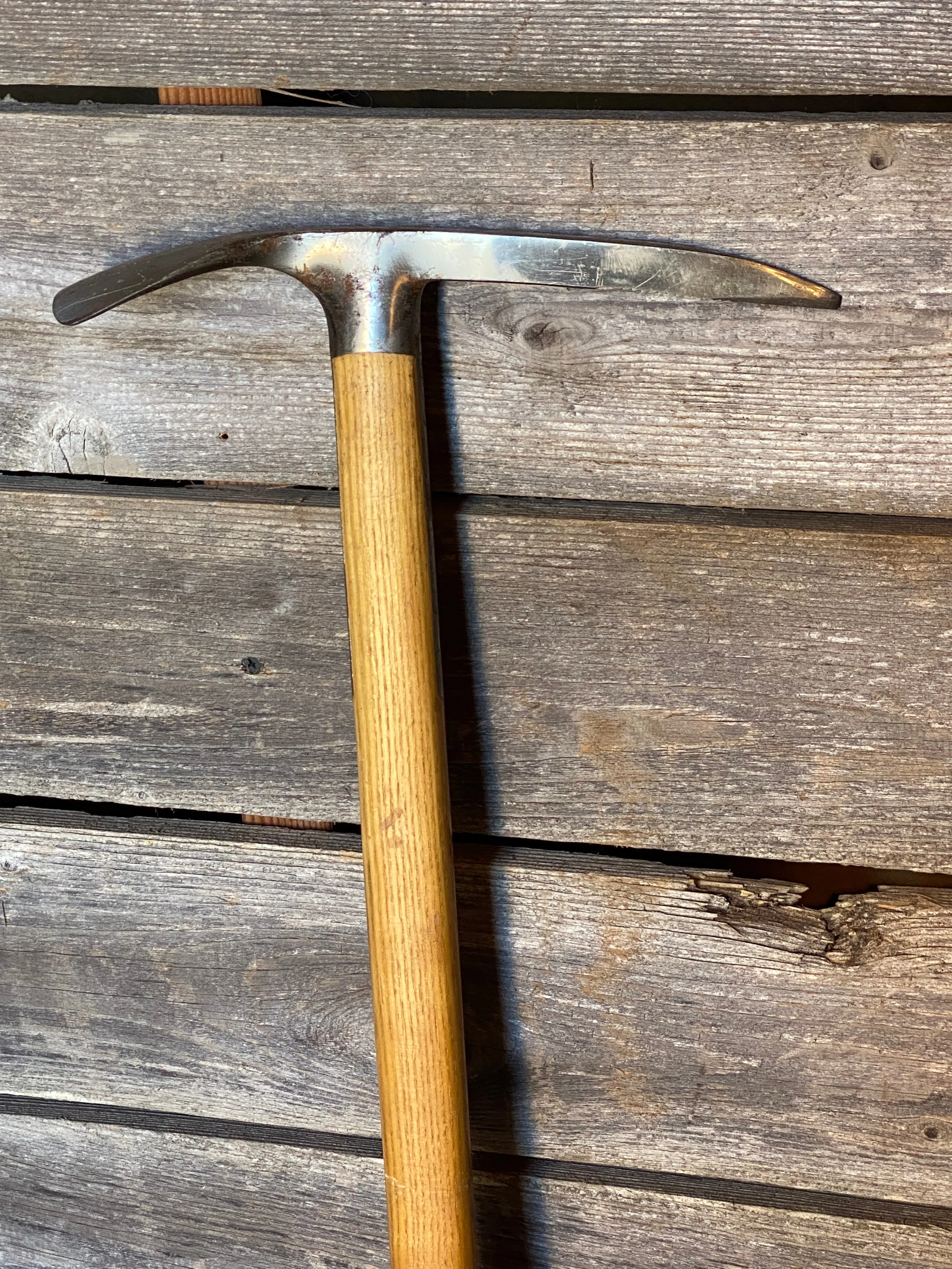 Antique Austrian Stubai Wooden Ice Axe