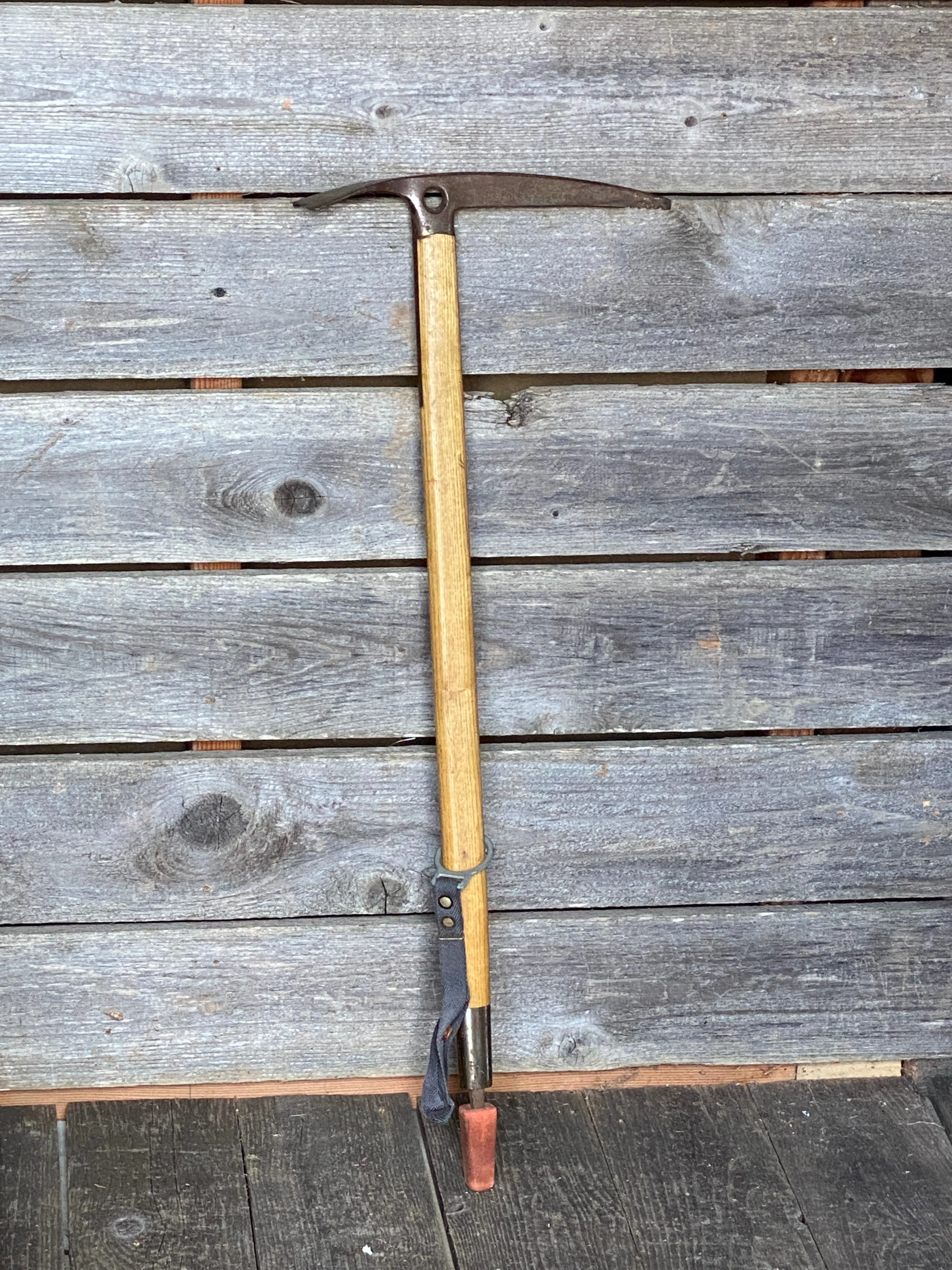 Antique Austrian Wooden Ice Axe