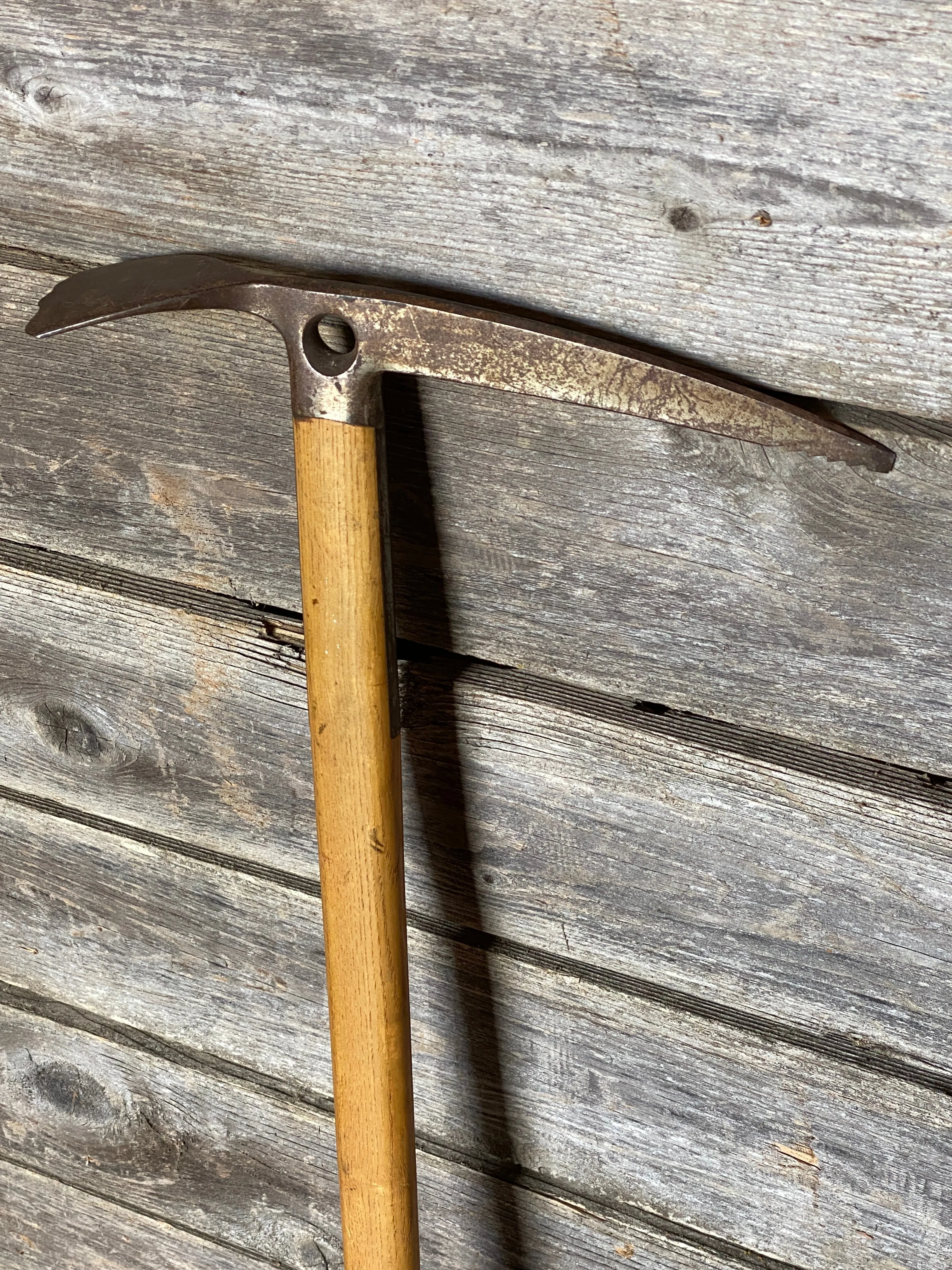 Antique Austrian Wooden Ice Axe