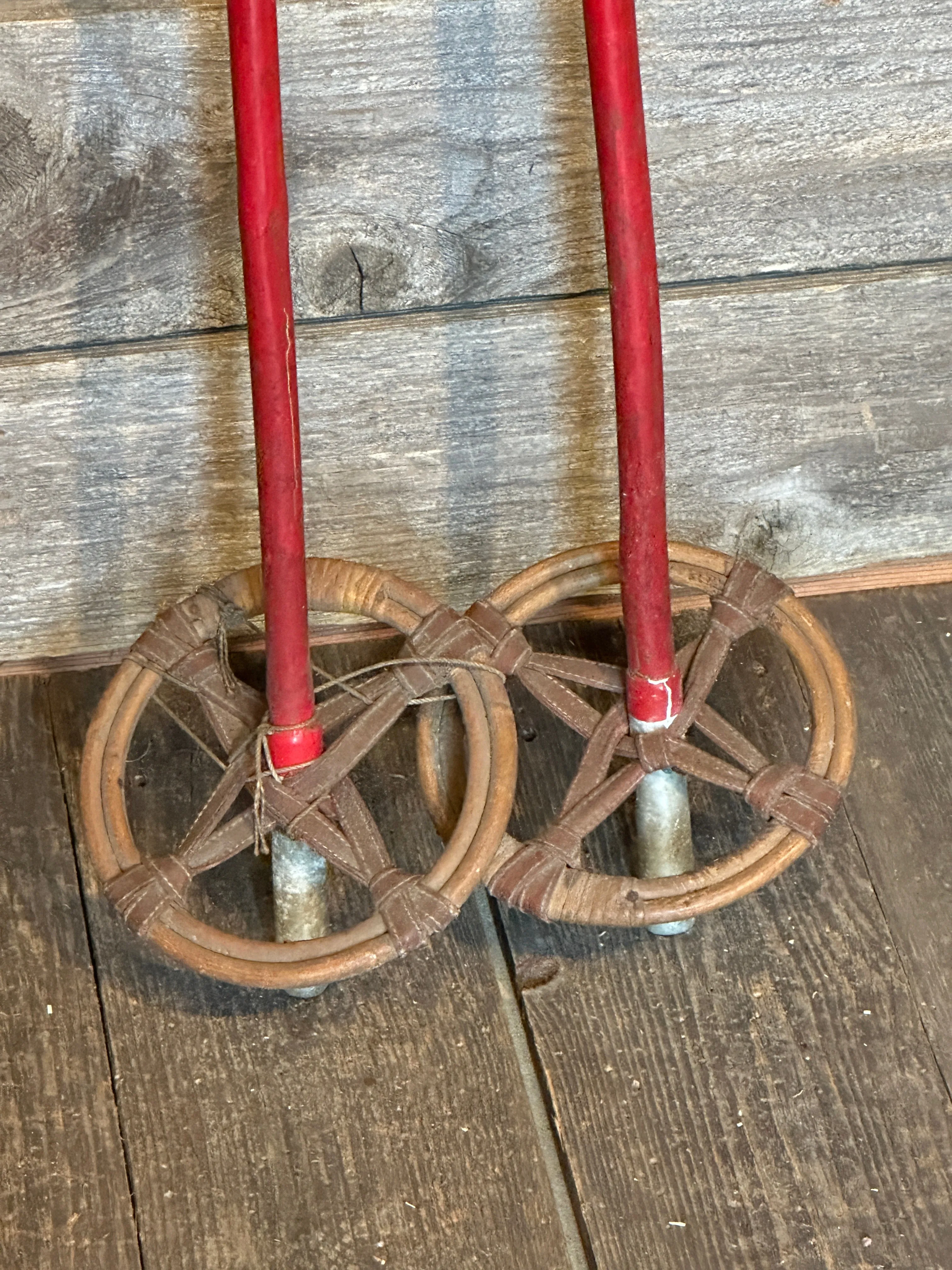 Antique Bamboo Ski Poles