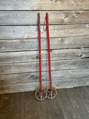 Antique Bamboo Ski Poles