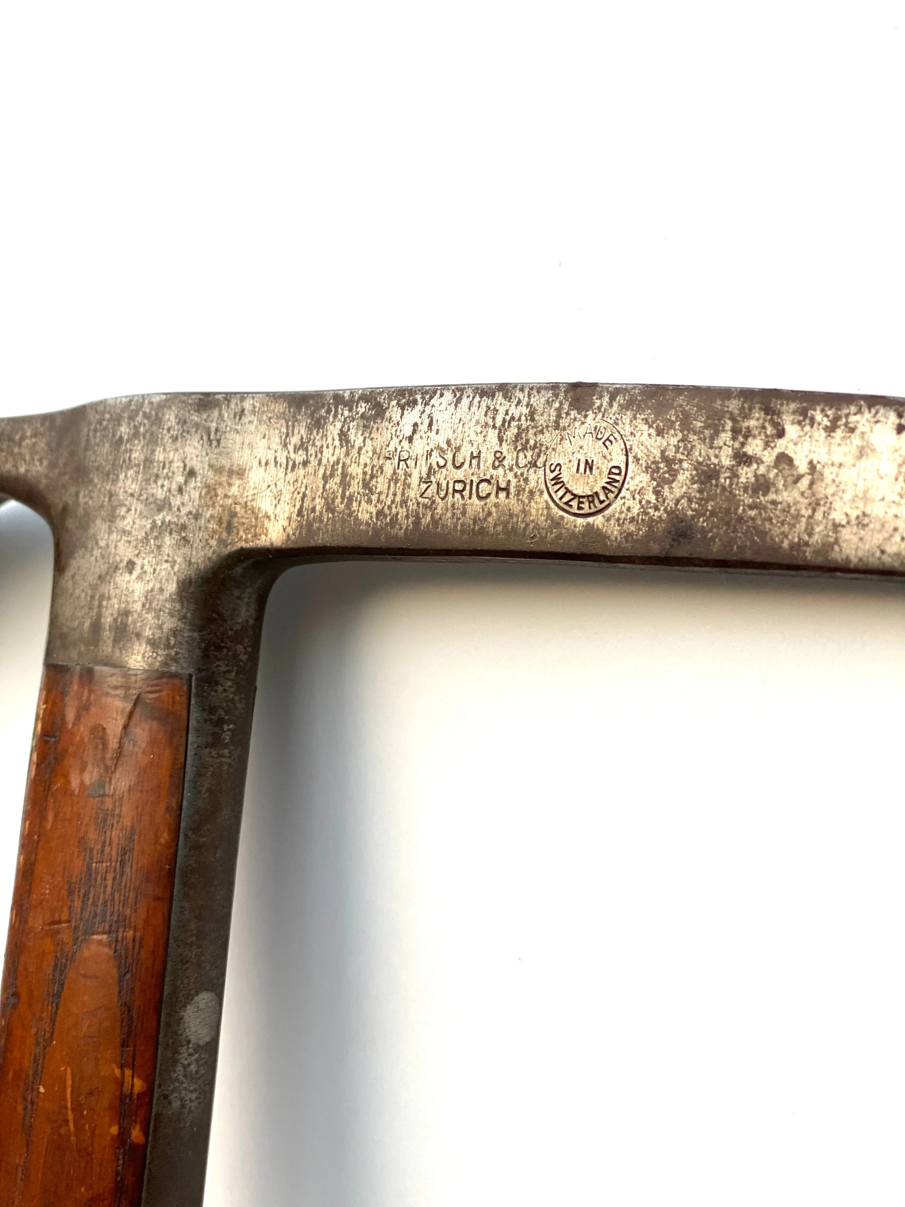 Antique Swiss Wooden Ice Axe - Fritsch & Co.