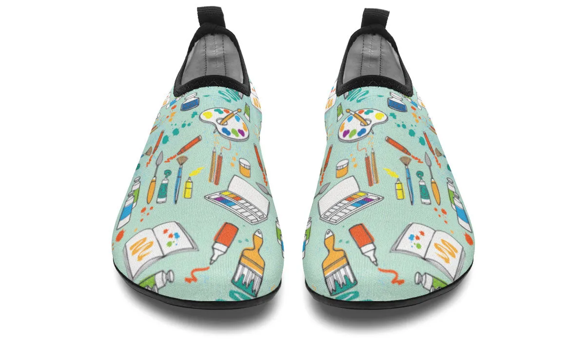 Artist Pattern Aqua Barefoot Shoes