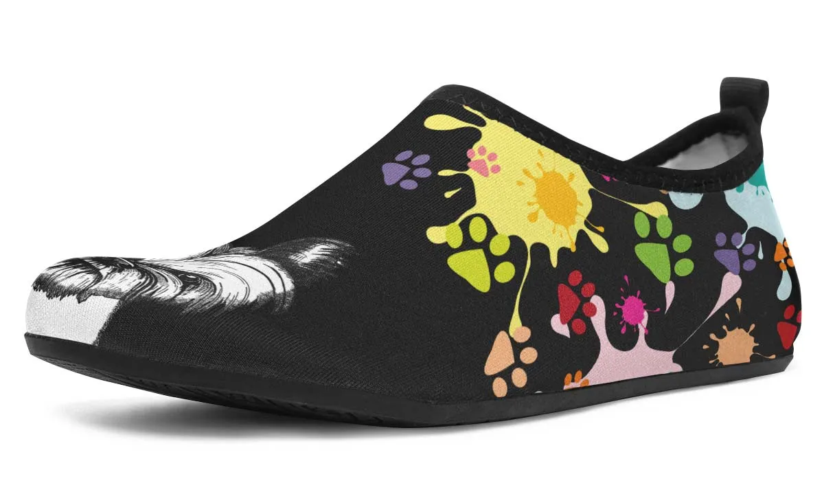 Artsy Yorkie Aqua Barefoot Shoes