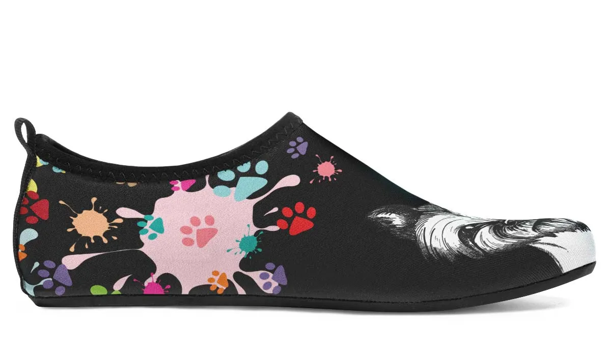 Artsy Yorkie Aqua Barefoot Shoes