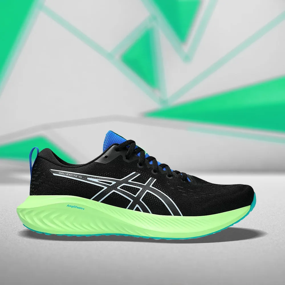 ASICS GEL-EXCITE 10 (M) - (BLACK/LIGHT BLUE) RUNNING SHOES