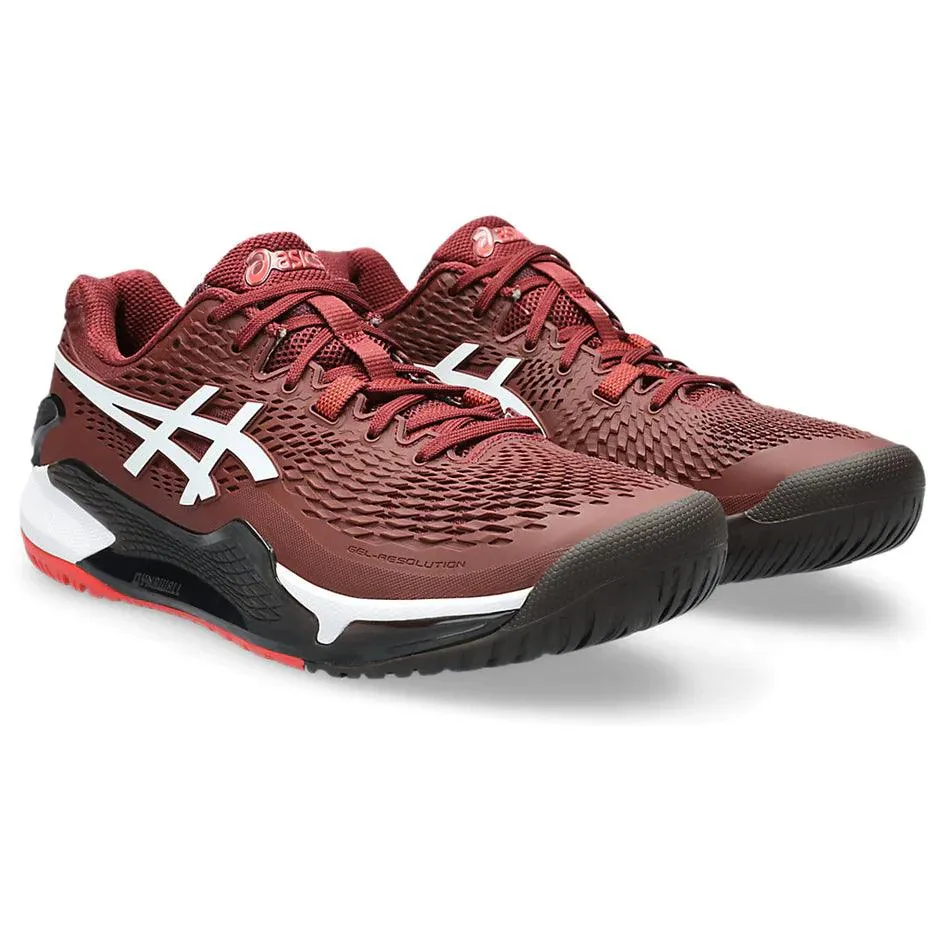 ASICS GEL-RESOLUTION 9 (ANTIQUE RED/WHITE)