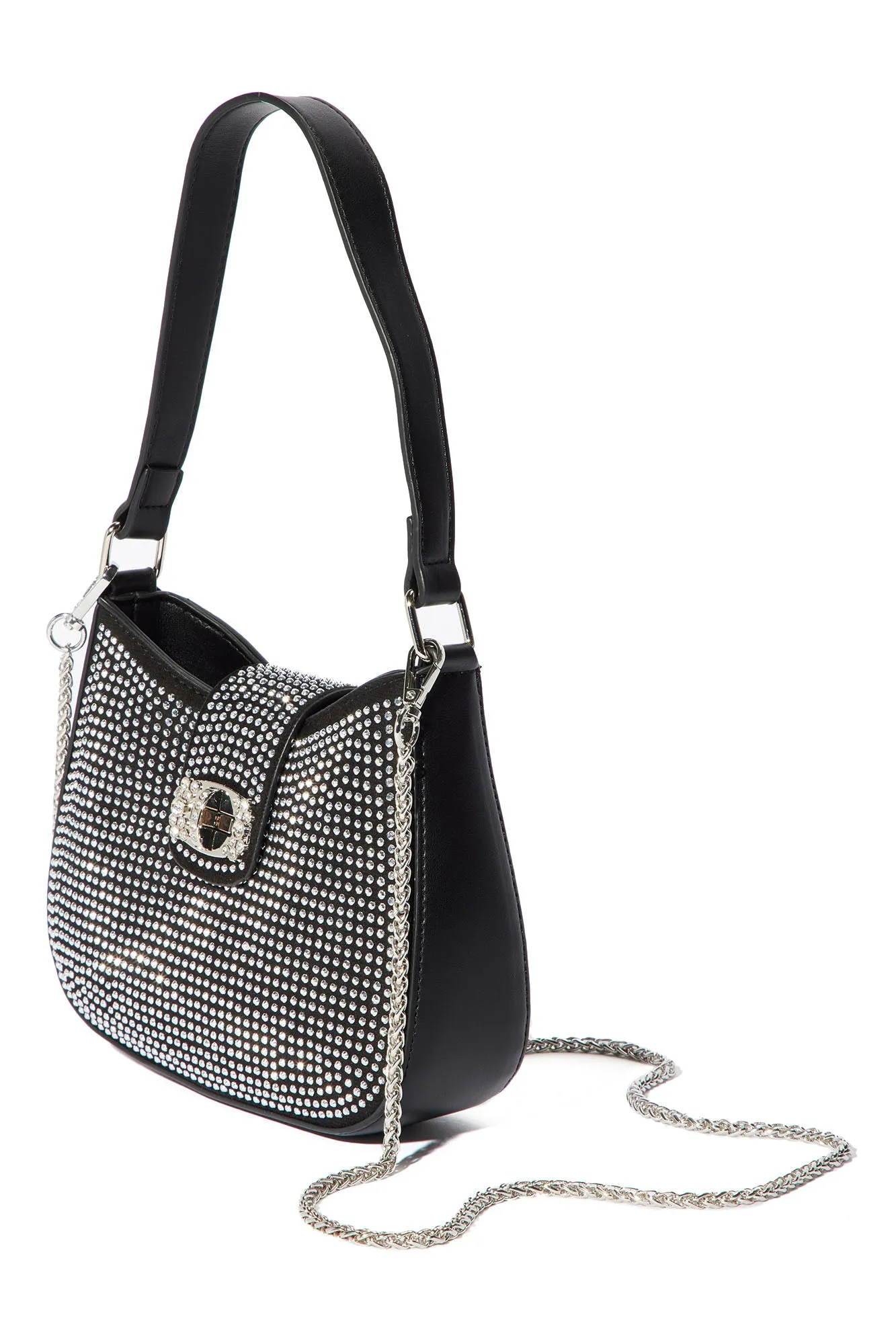 Attention Seeker Handbag - Black/Silver