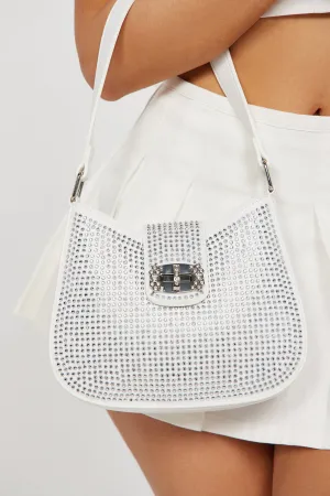 Attention Seeker Handbag - White/Silver