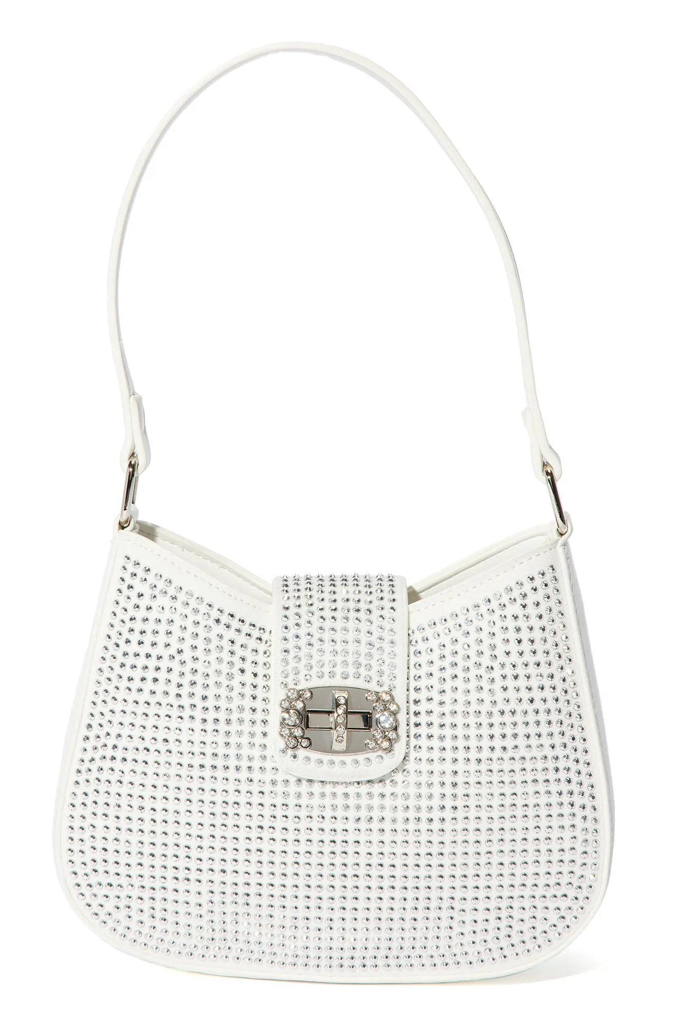 Attention Seeker Handbag - White/Silver