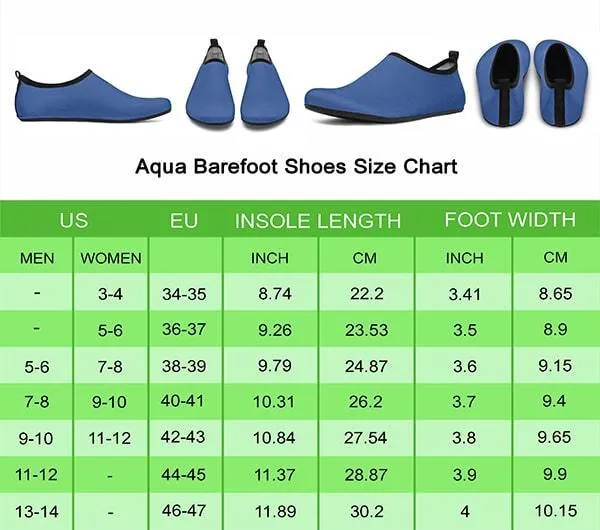 Autism Knowledge Aqua Barefoot Shoes