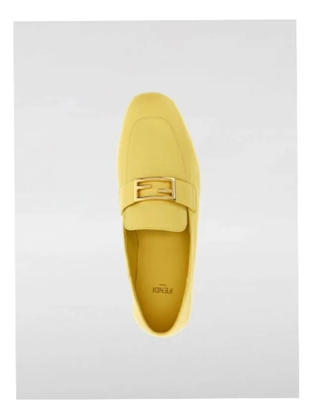 Baguette Leather Driving Shoes Yellow