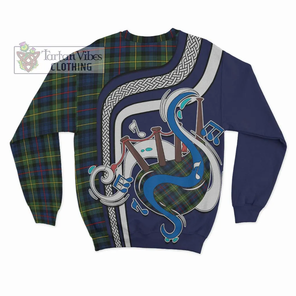 Bailey Modern Tartan Sweatshirt with Epic Bagpipe Style