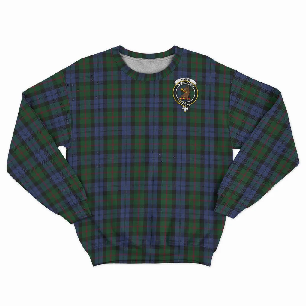 Baird Tartan Sweatshirt with Family Crest