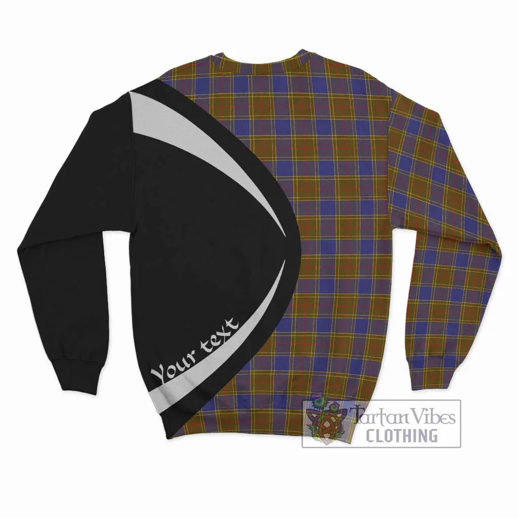 Balfour Tartan Sweatshirt with Family Crest Circle Style