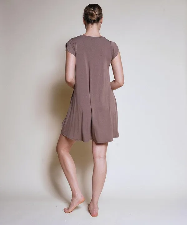 BAMBOO TULIP SLEEVE DRESS