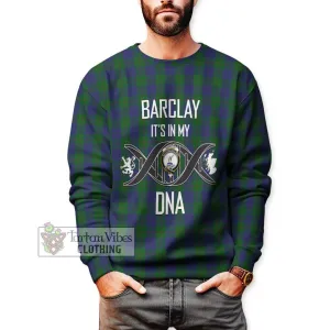 Barclay Tartan Sweatshirt with Family Crest DNA In Me Style