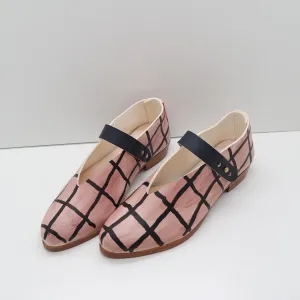 BBF24 SALE. SIZE 36. THE MARTA. TWO TONE HASH. TT BLUSH NORI. 2CM