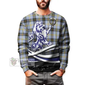 Bell Tartan Sweatshirt with Alba Gu Brath Regal Lion Emblem