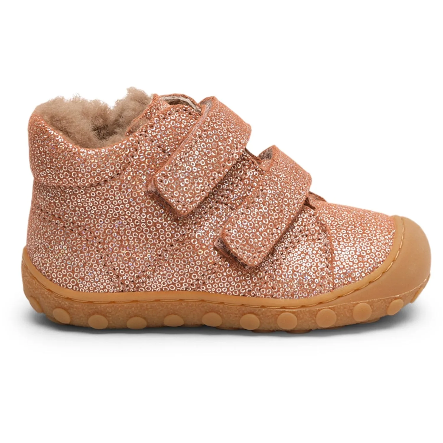 Bisgaard Sparkly Rose Hale V Lamb Beginner shoes