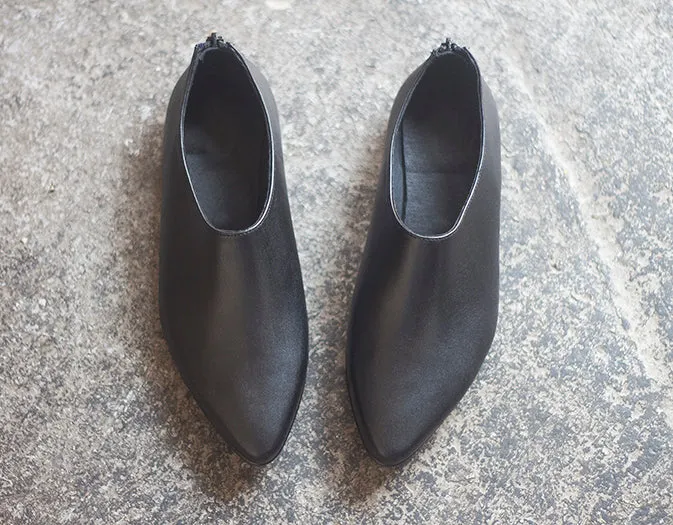 Black Flat Shoe - Sparrow