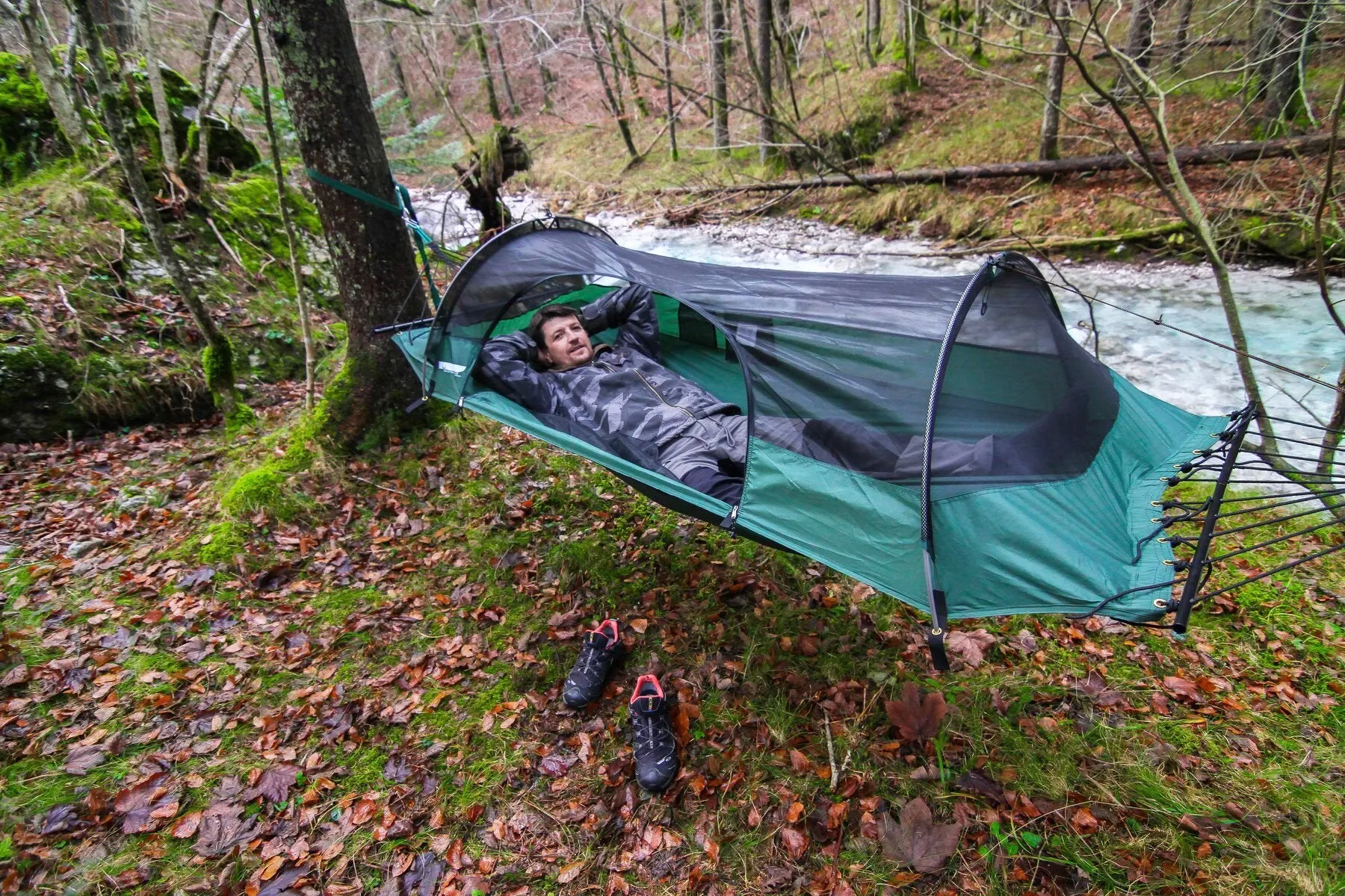 Blue Tent Hammock Camping - Lawson Hammock