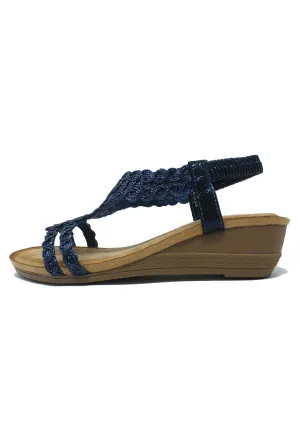 Blue Wedge Sandal-1