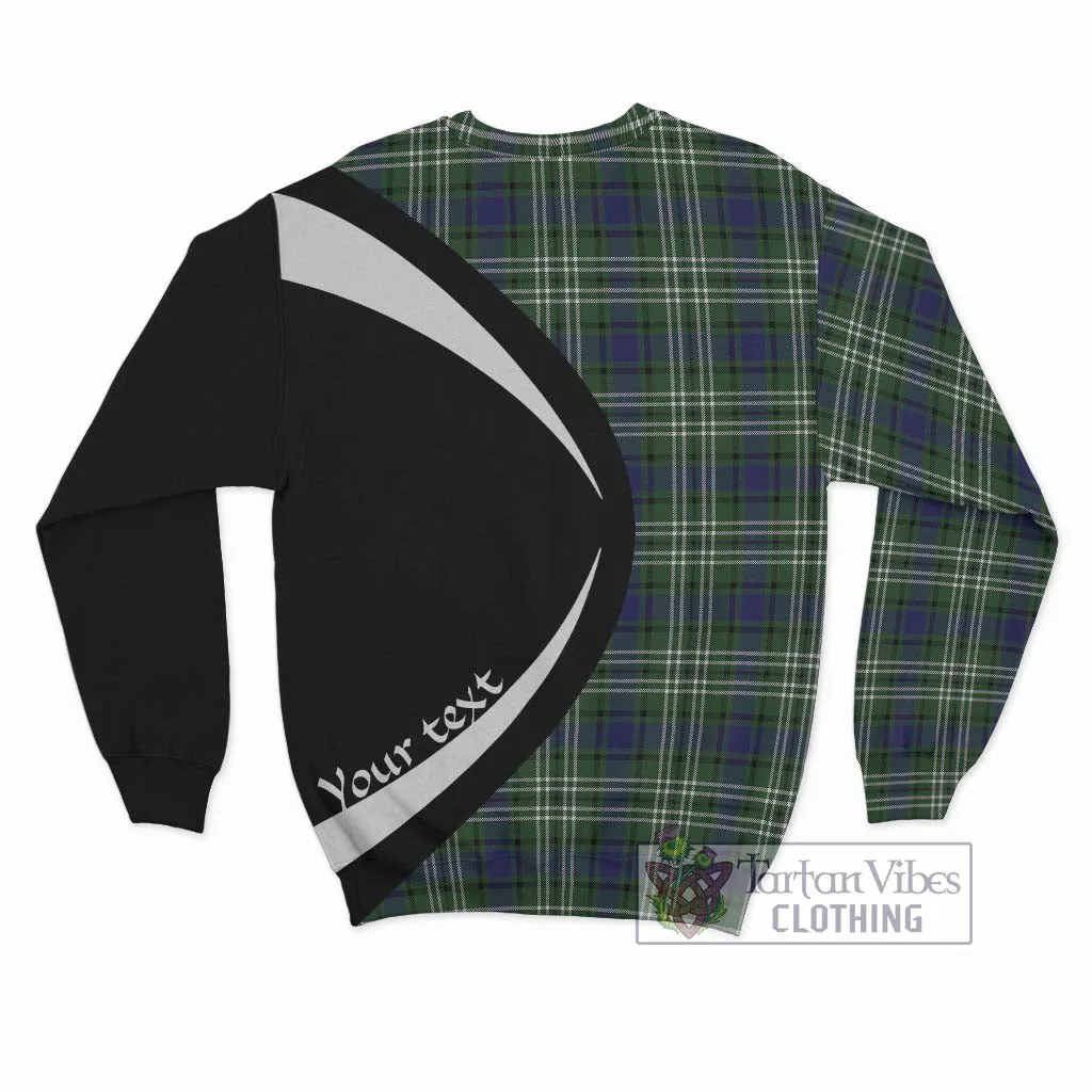 Blyth Tartan Sweatshirt with Family Crest Circle Style