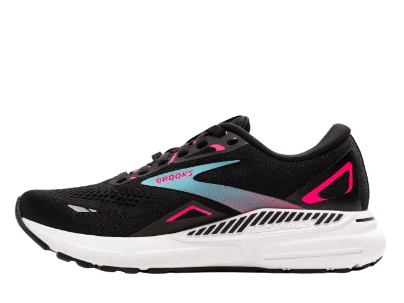 Brooks Adrenaline GTS 23 GTX Ladies Running Shoe (Black/Knockout Pink/Aqua)