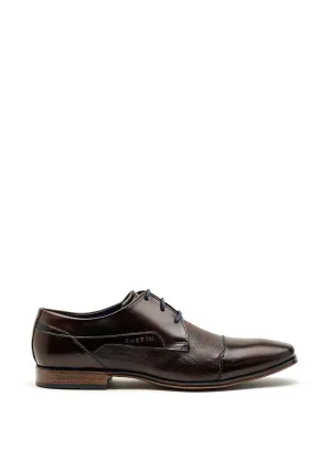 Bugatti Leather Formal Shoes, Dark Brown