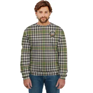 Burns Check Tartan Sweatshirt with Family Crest